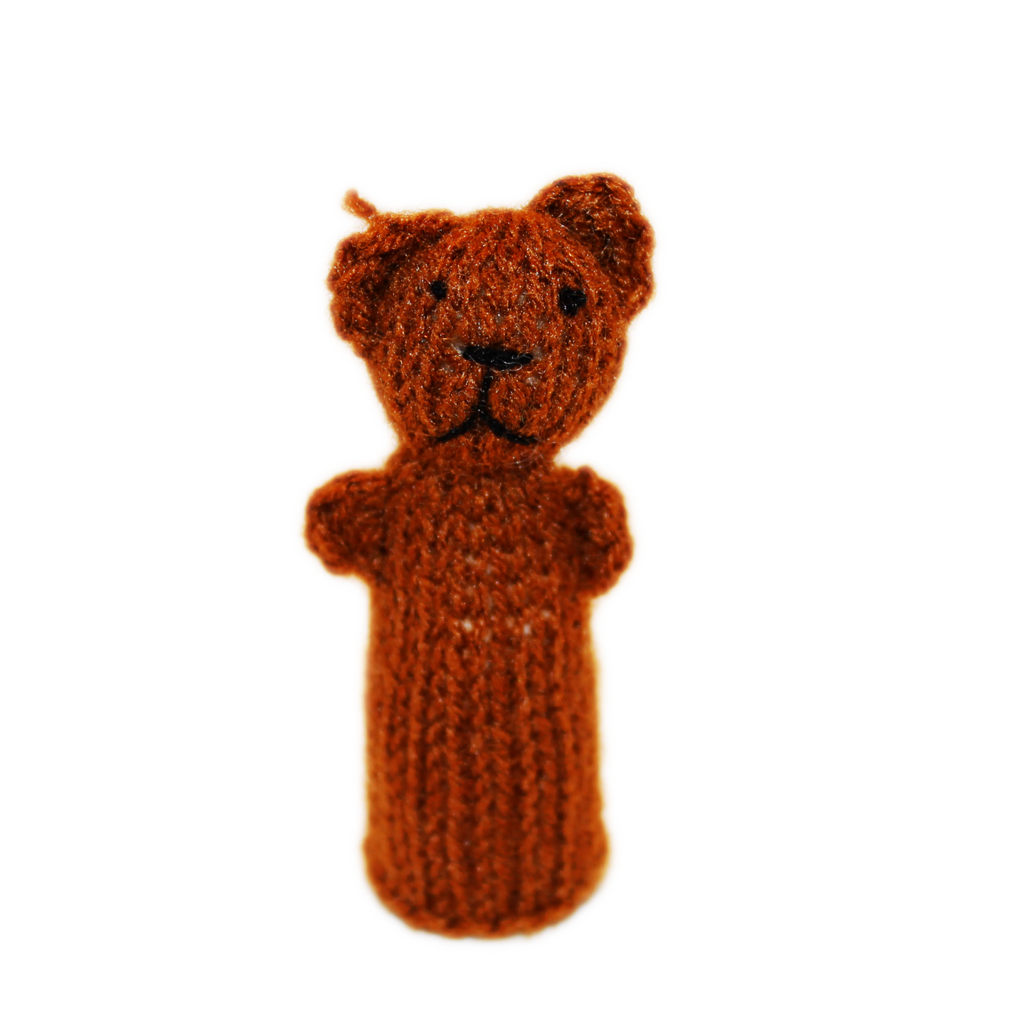 Cuddly Brown Bear Finger Puppet