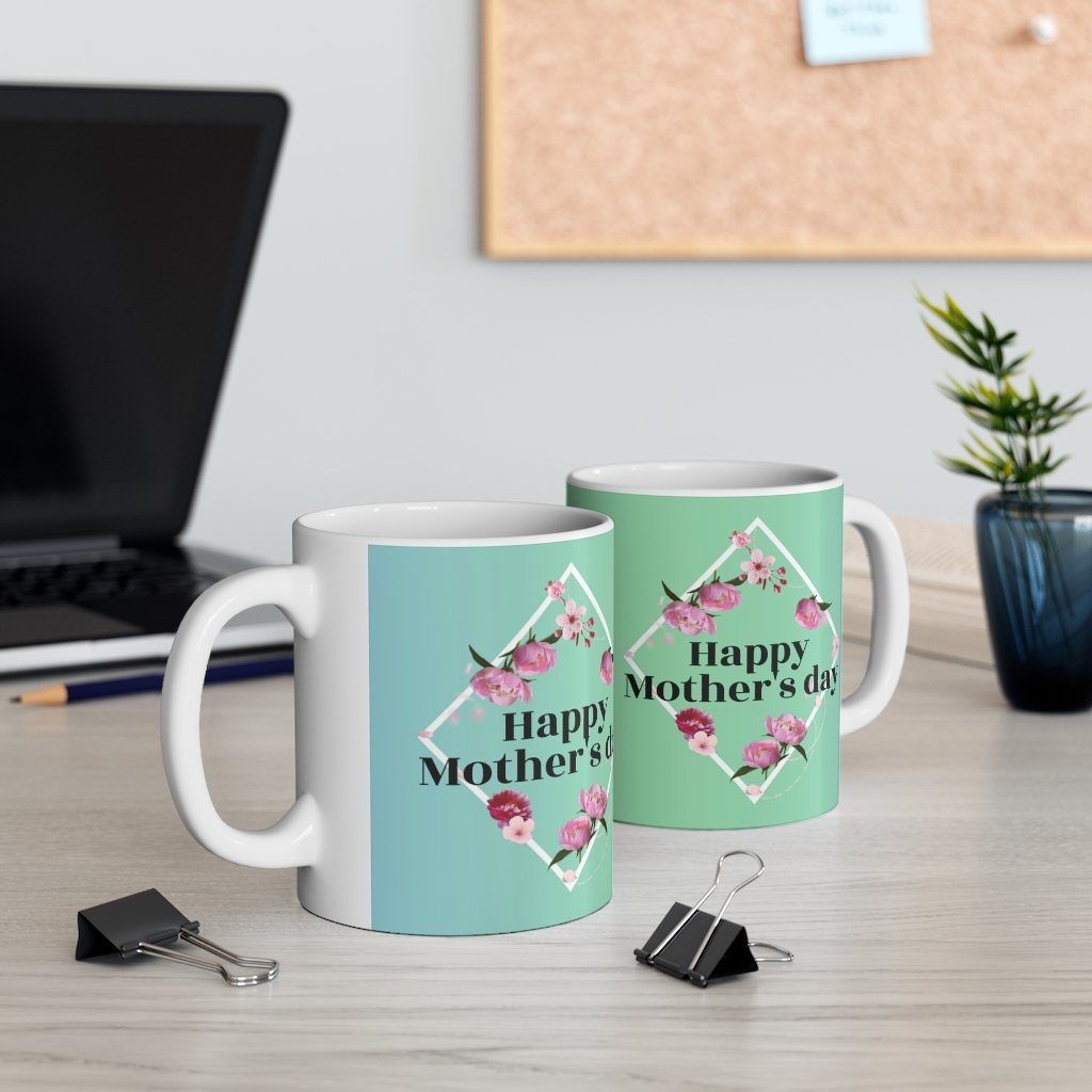 Happy Mother's Day Peony Theme Mug 11oz