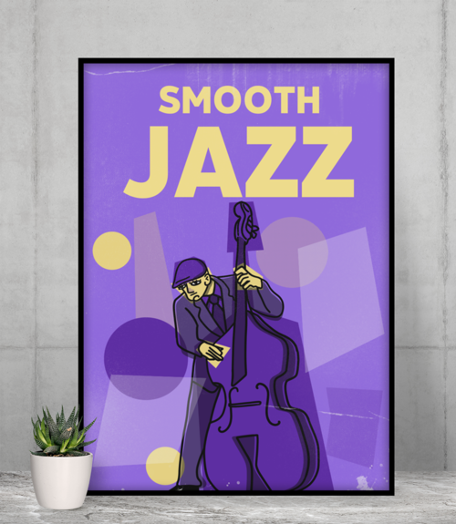 Smooth Jazz Vintage Jazz Poster